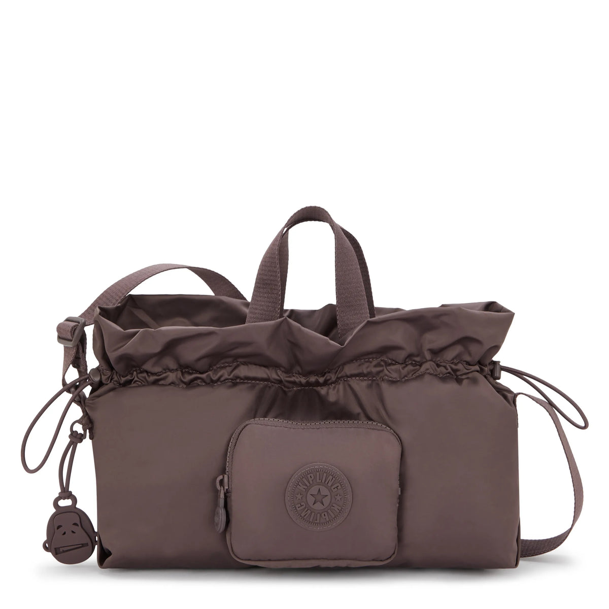 Elza Smooth Satin Crossbody Bag Simply Mocha - 1
