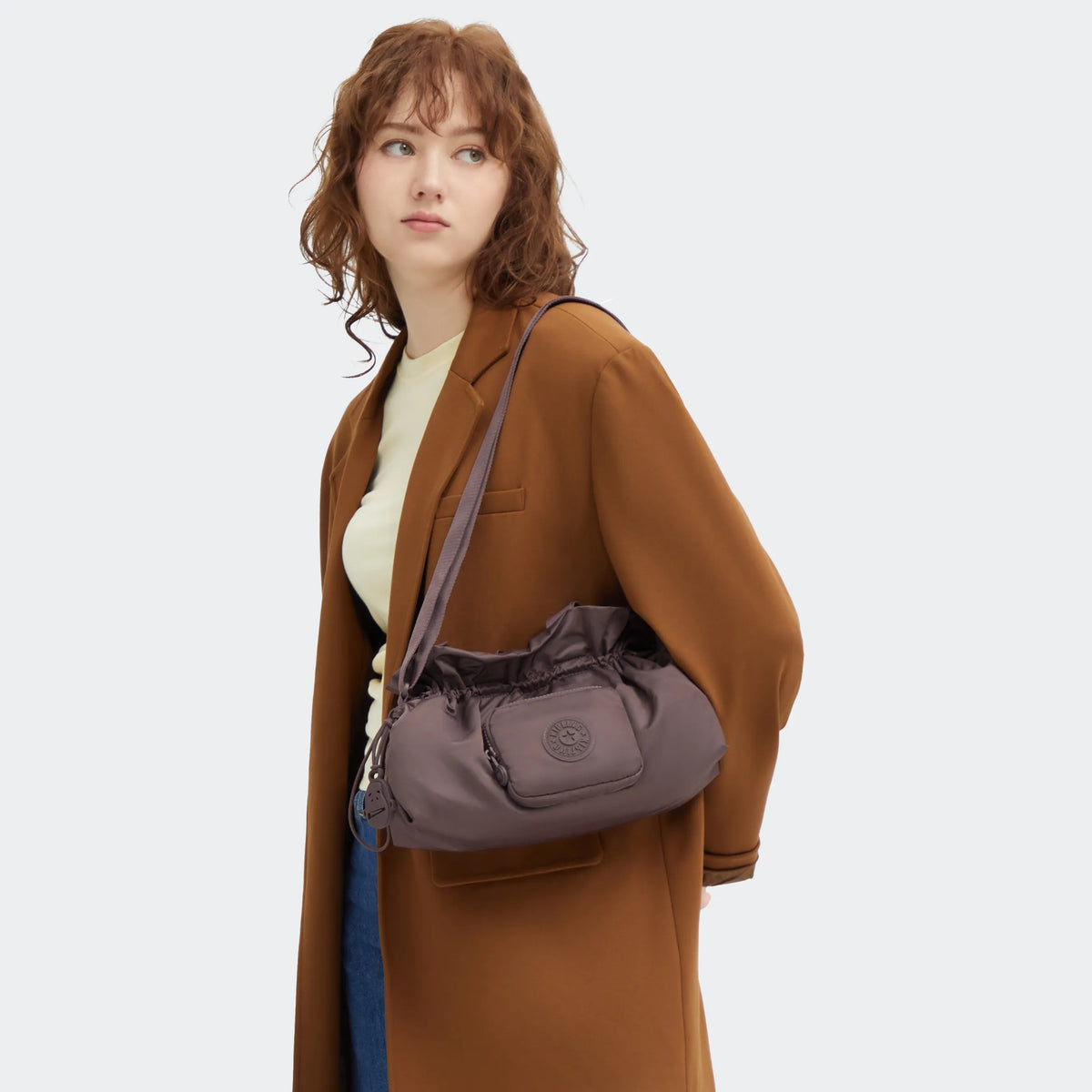Elza Smooth Satin Crossbody Bag Simply Mocha - 2