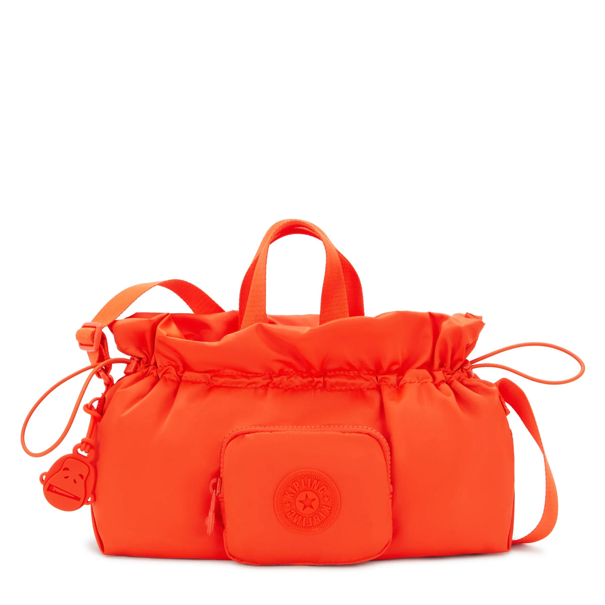 Elza Smooth Satin Crossbody Bag Open Orange Gloss - 1