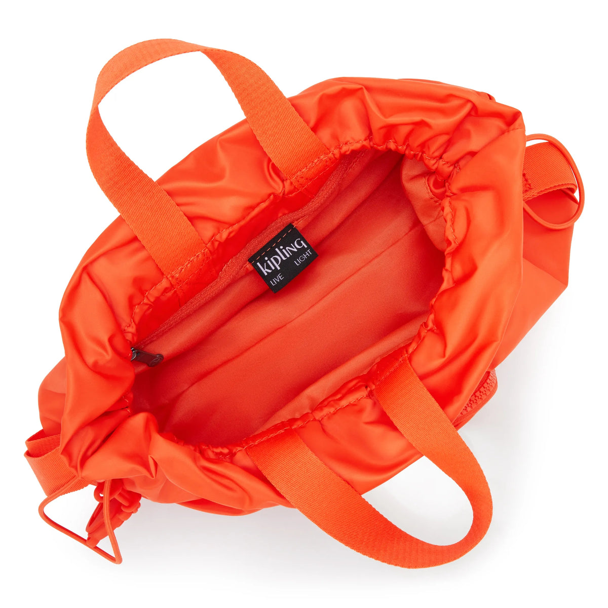Elza Smooth Satin Crossbody Bag Open Orange Gloss - 3