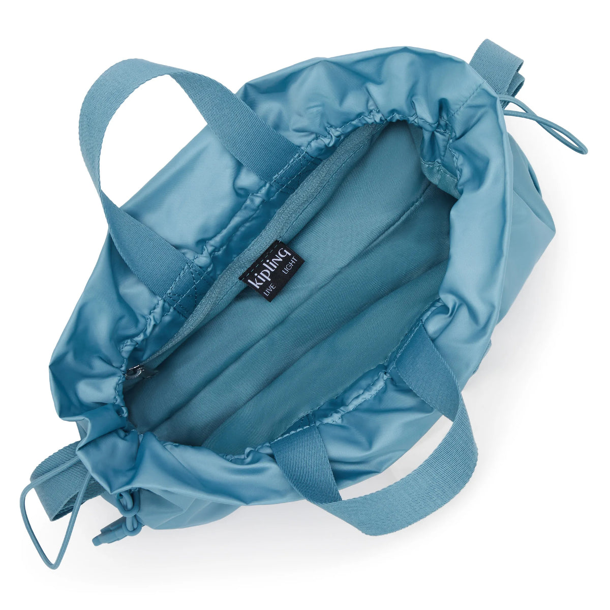Elza Smooth Satin Crossbody Bag Sounds Blue Gloss - 3