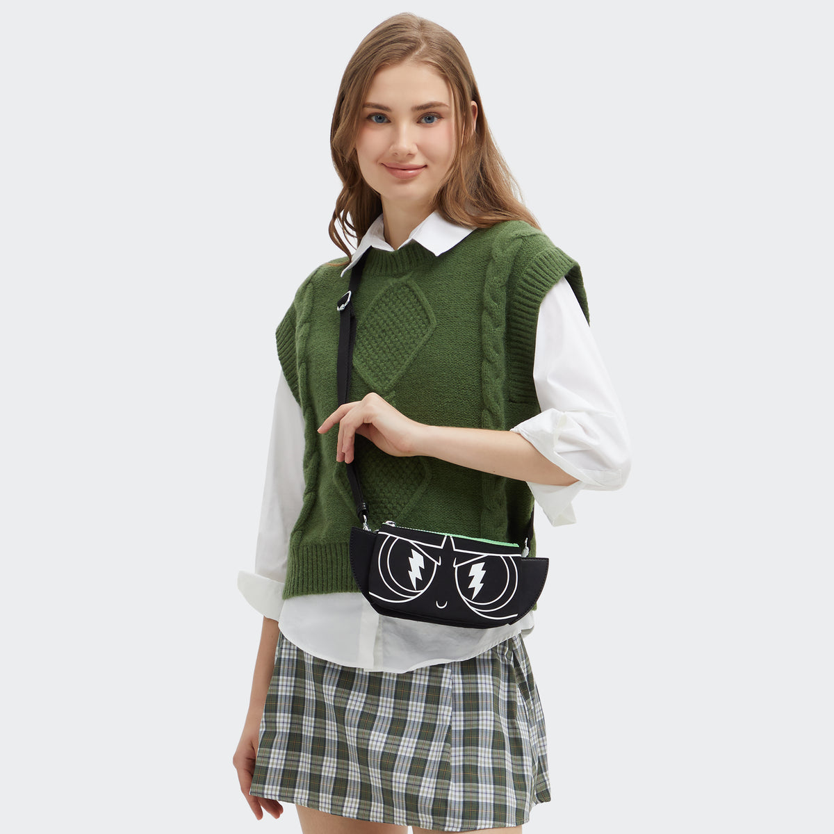 The Powerpuff Girls Creativity Large Buttercup Crossbody Bag Buttercup Green - 2