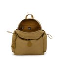Amita Smooth Satin Backpack Goldish Brown - 4