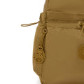 Amita Smooth Satin Backpack Goldish Brown - 6