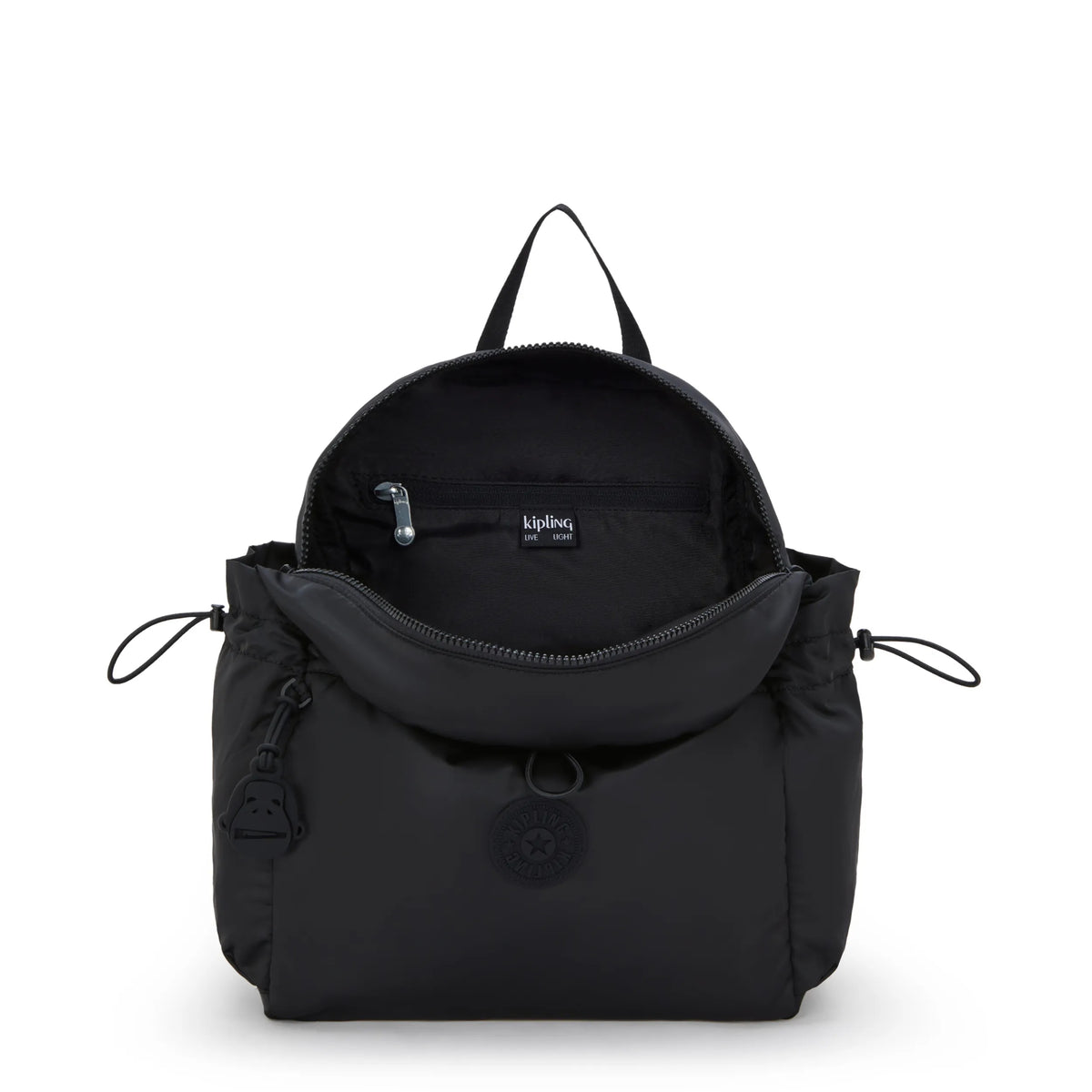 Amita Smooth Satin Backpack Simply Black - 3