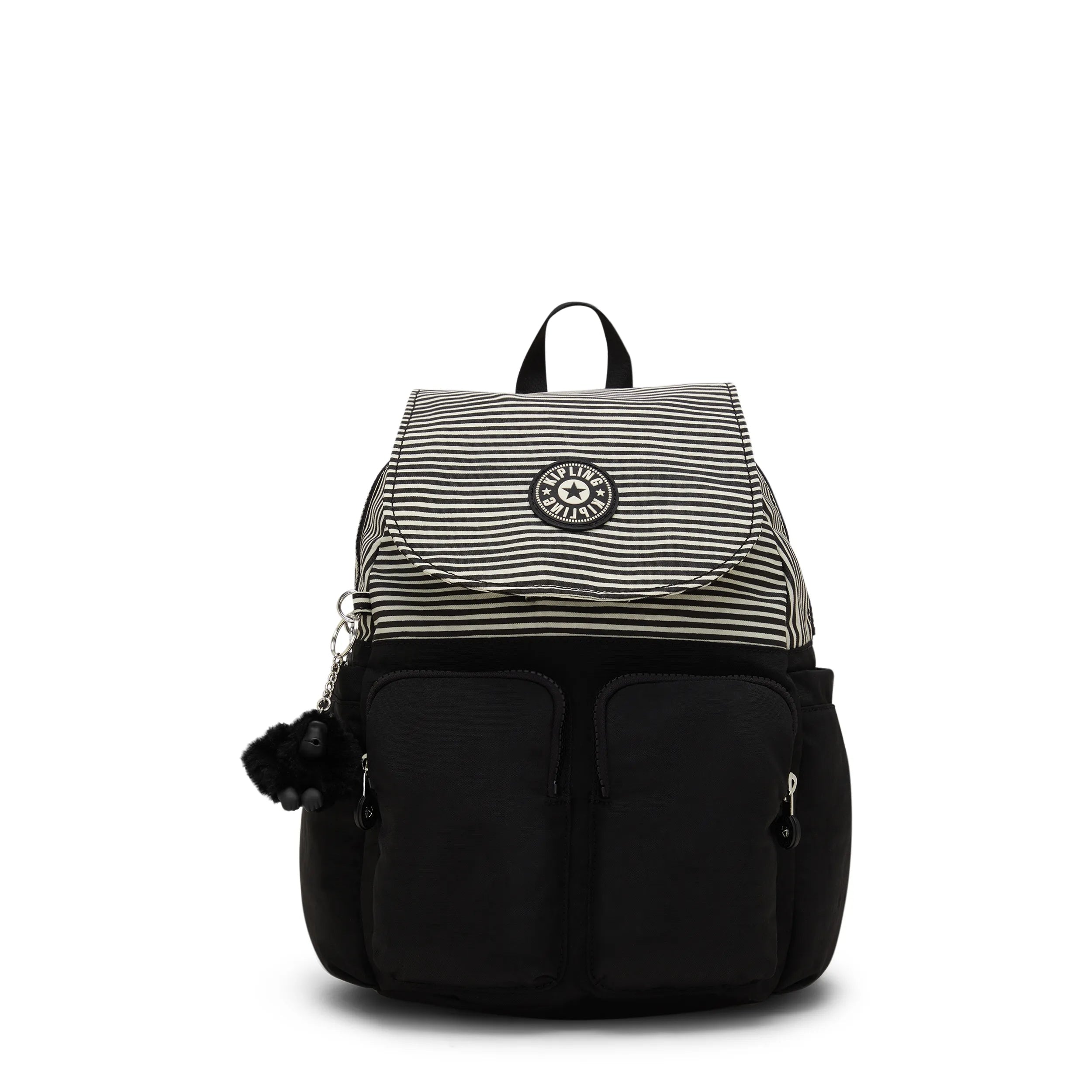 City Pocket Small Backpack Stripe Black Block