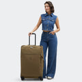 Darcey Up Large Rolling Luggage Smooth Khaki-view-2 thumbnail