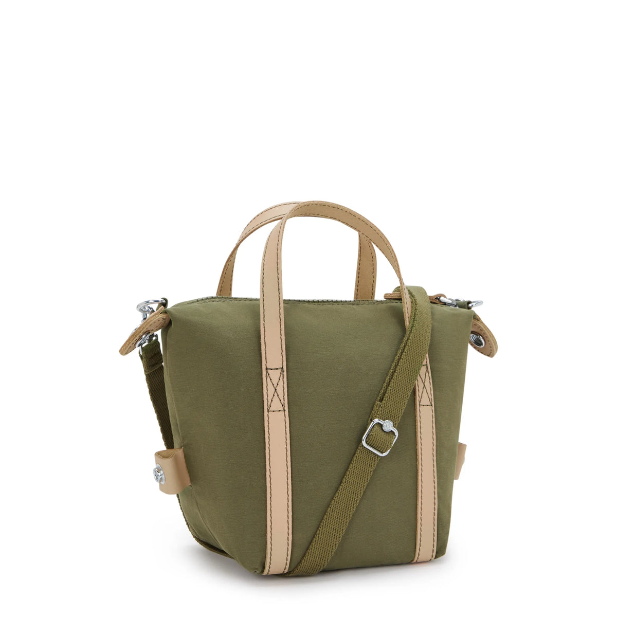 Boxy Art Small Crossbody Cotton Khaki - 3