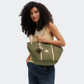 Raimo Tote bag Cotton Khaki - 2