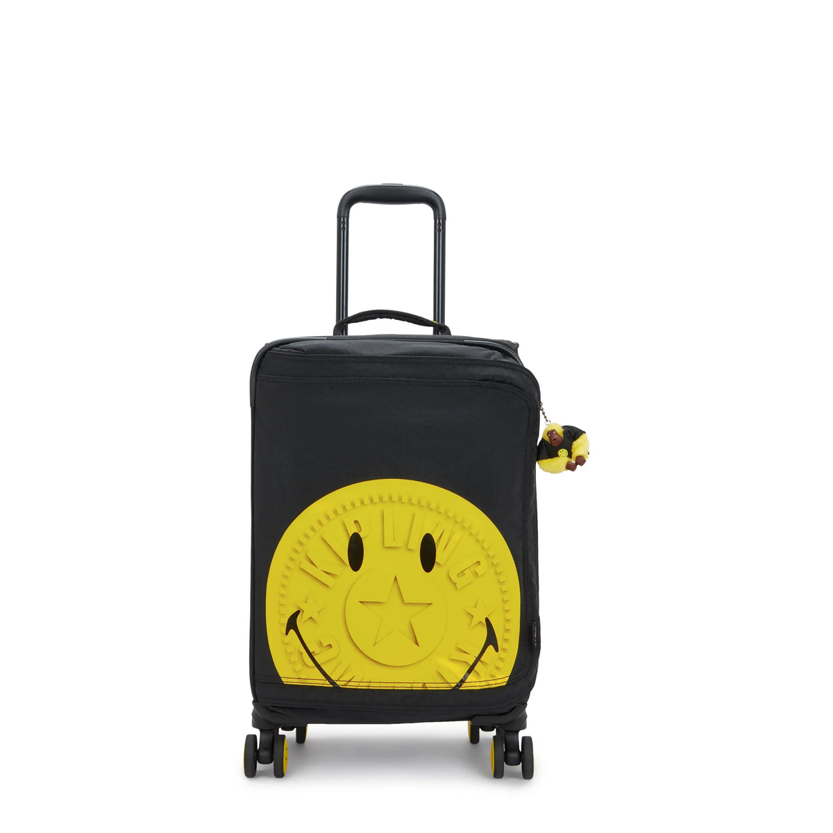 Spontaneous Small Rolling Luggage Yellow Fun Black - view1