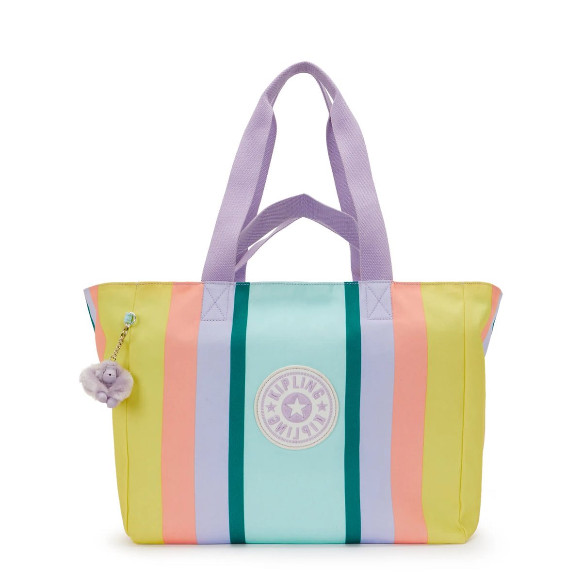 Naomi Tote Bag Bold Stripe Print - view1