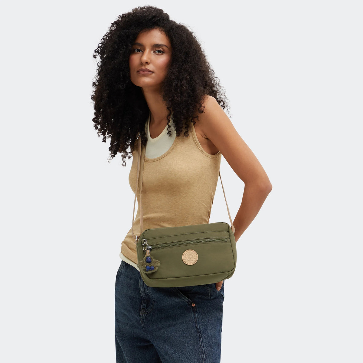 Ozita Medium Crossbody Bag Cotton Khaki - 2