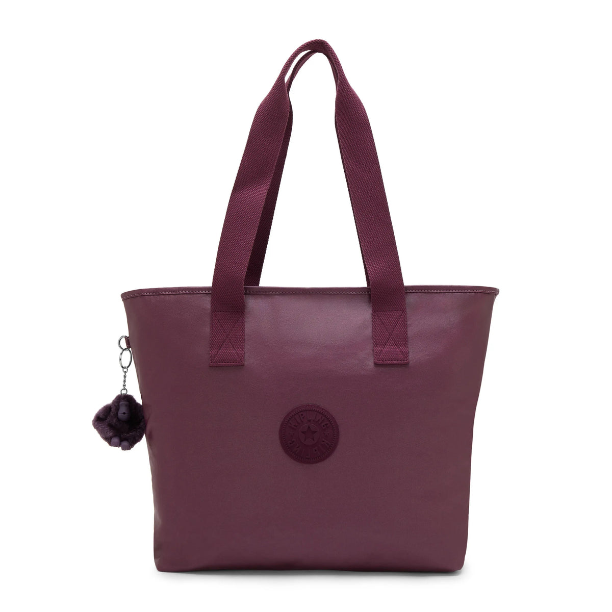 Anina Metallic 16" Laptop Tote Bag Grape Wine Metallic - 1