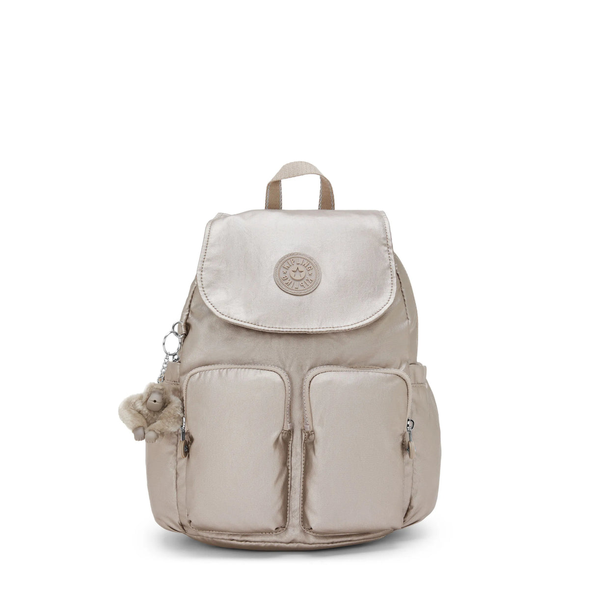 City Pocket Small Metallic Backpack Metallic Glow - 