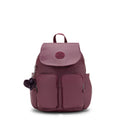 City Pocket Small Metallic Backpack Grape Wine Metallic - 1