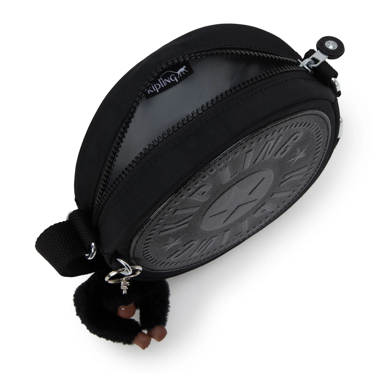 Fernanda Circle Crossbody Bag Jet Black Glitz - 3