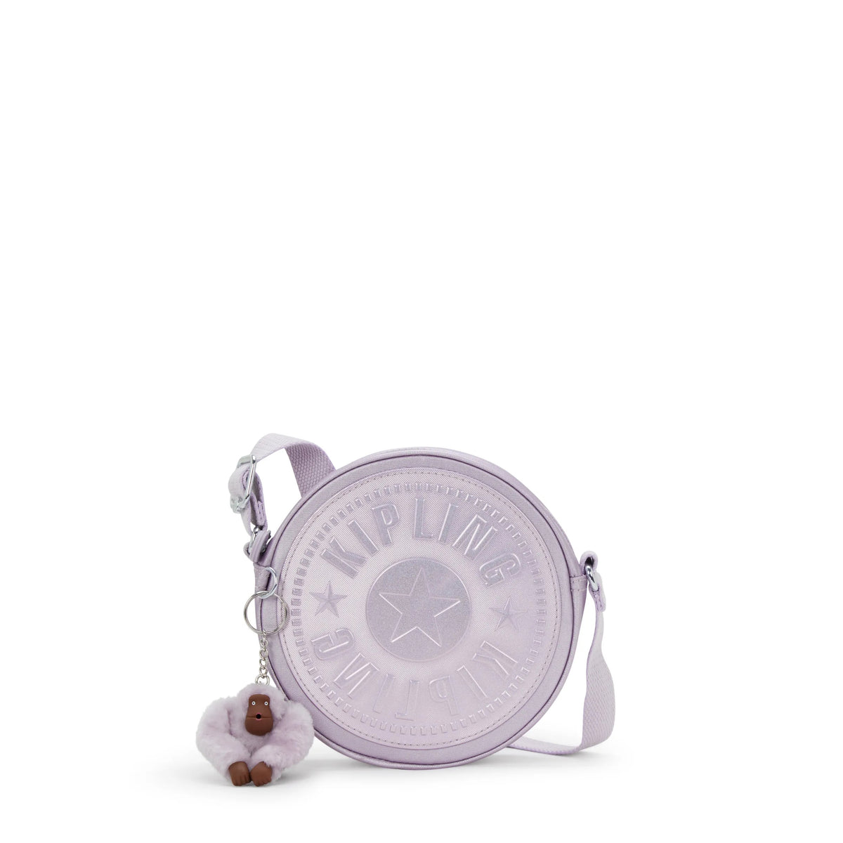 Fernanda Circle Metallic Crossbody Bag Lilac Moon Glitz - 1