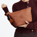 Naomi Large Metallic Pouch Copper Glimmer - 2