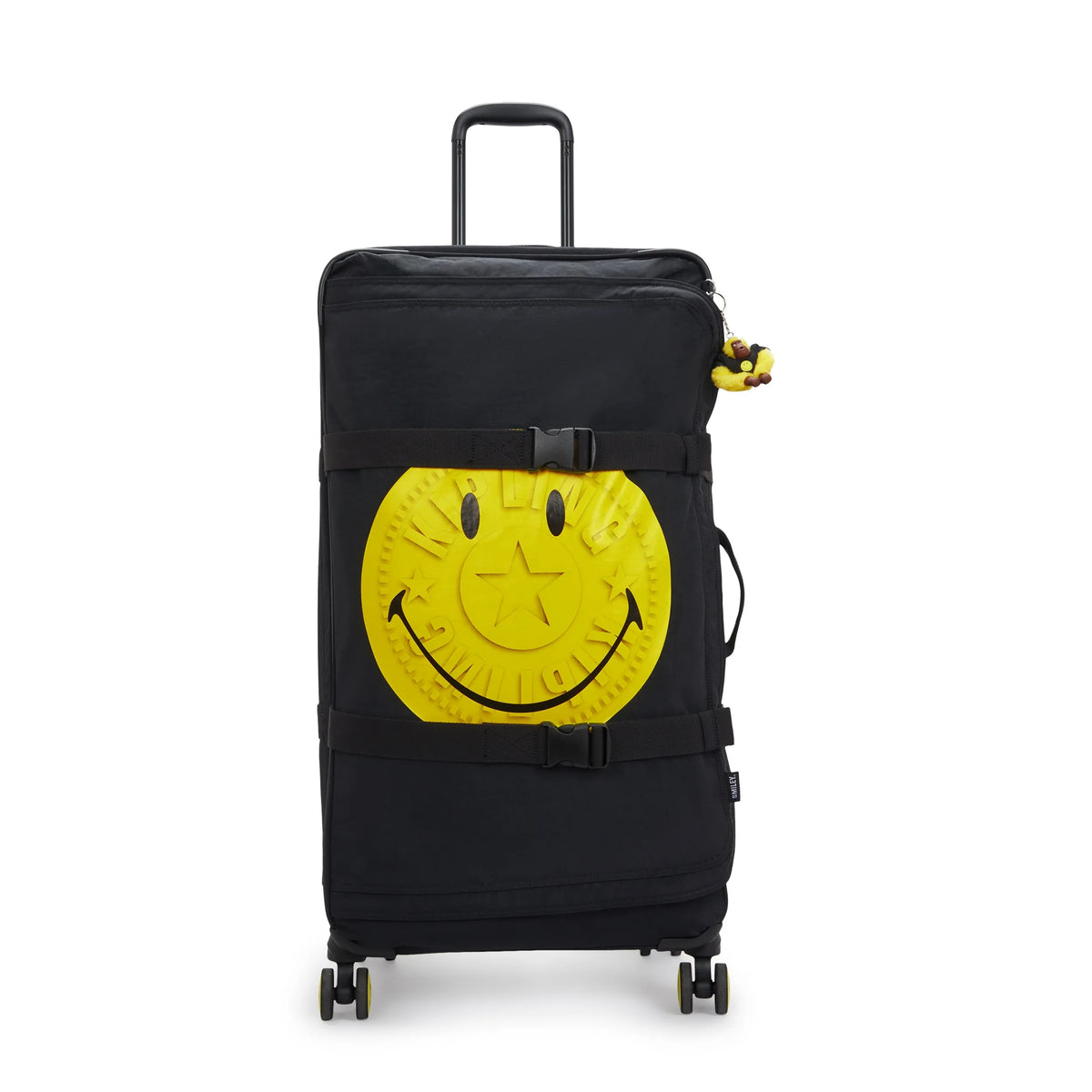 Spontaneous Large Rolling Luggage Yellow Fun Black - view1