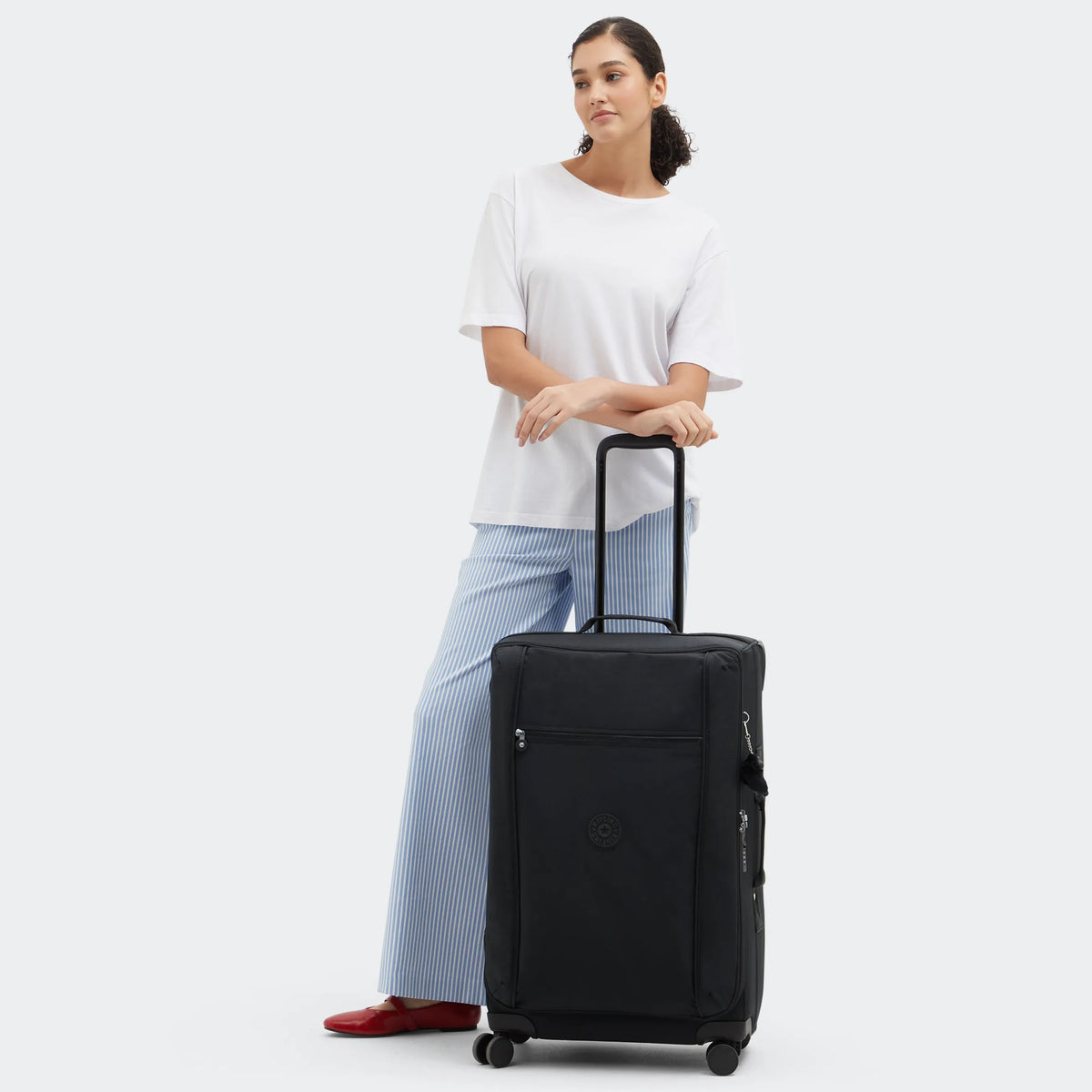 Jet Medium Rolling Luggage Black Noir - 2