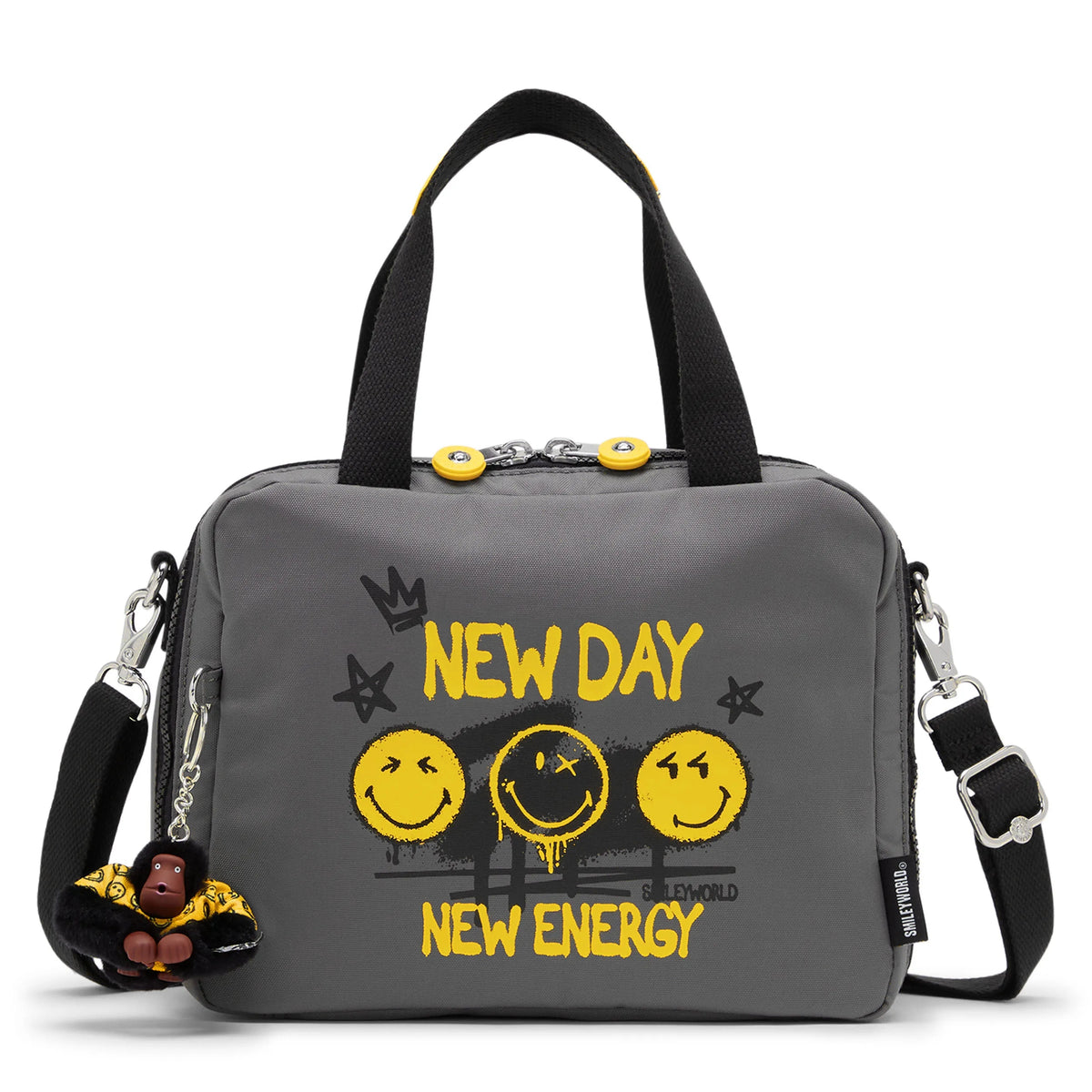 SmileyWorld® Miyo Lunch Bag Happy Face Grey - 