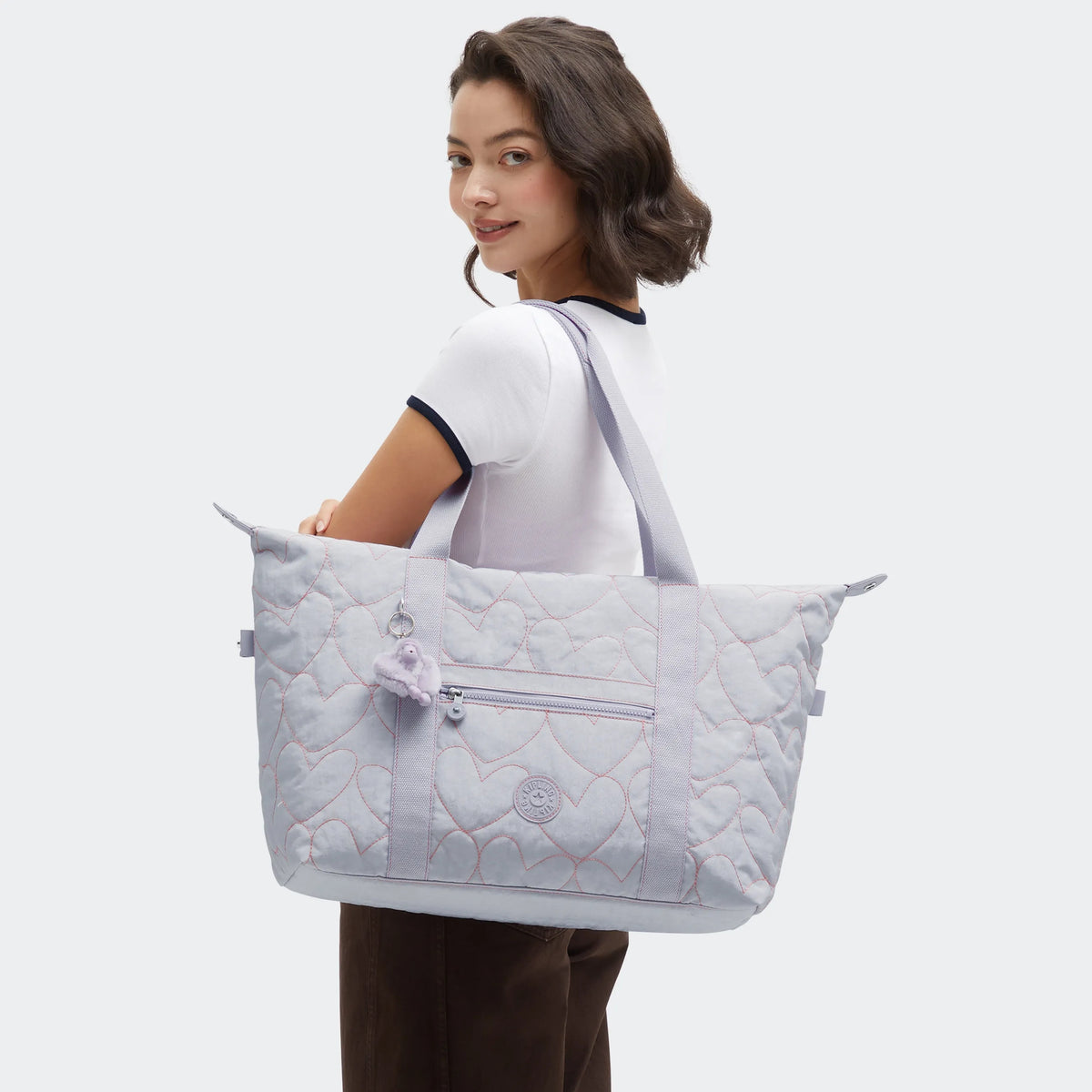 Art Medium Tote Bag Hearts Shimmer - 2