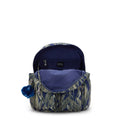 City Pocket Small Printed Backpack STRIPED GRASSES - 4