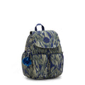 City Pocket Small Printed Backpack STRIPED GRASSES - 5