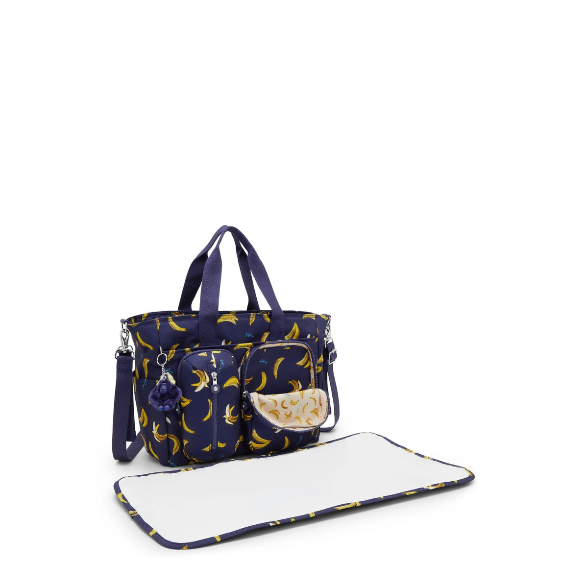 Babygear Printed Convertible Diaper Backpack Baby Banana Print - 2