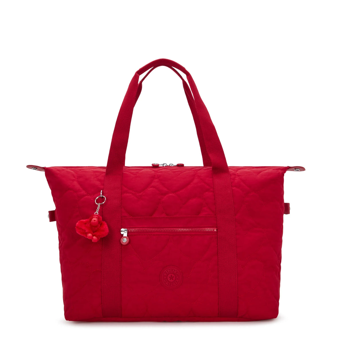 Art Medium Tote Bag Many Hearts Red - 1