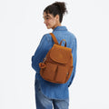 City Pocket Small Backpack Stylish Mokka - 2