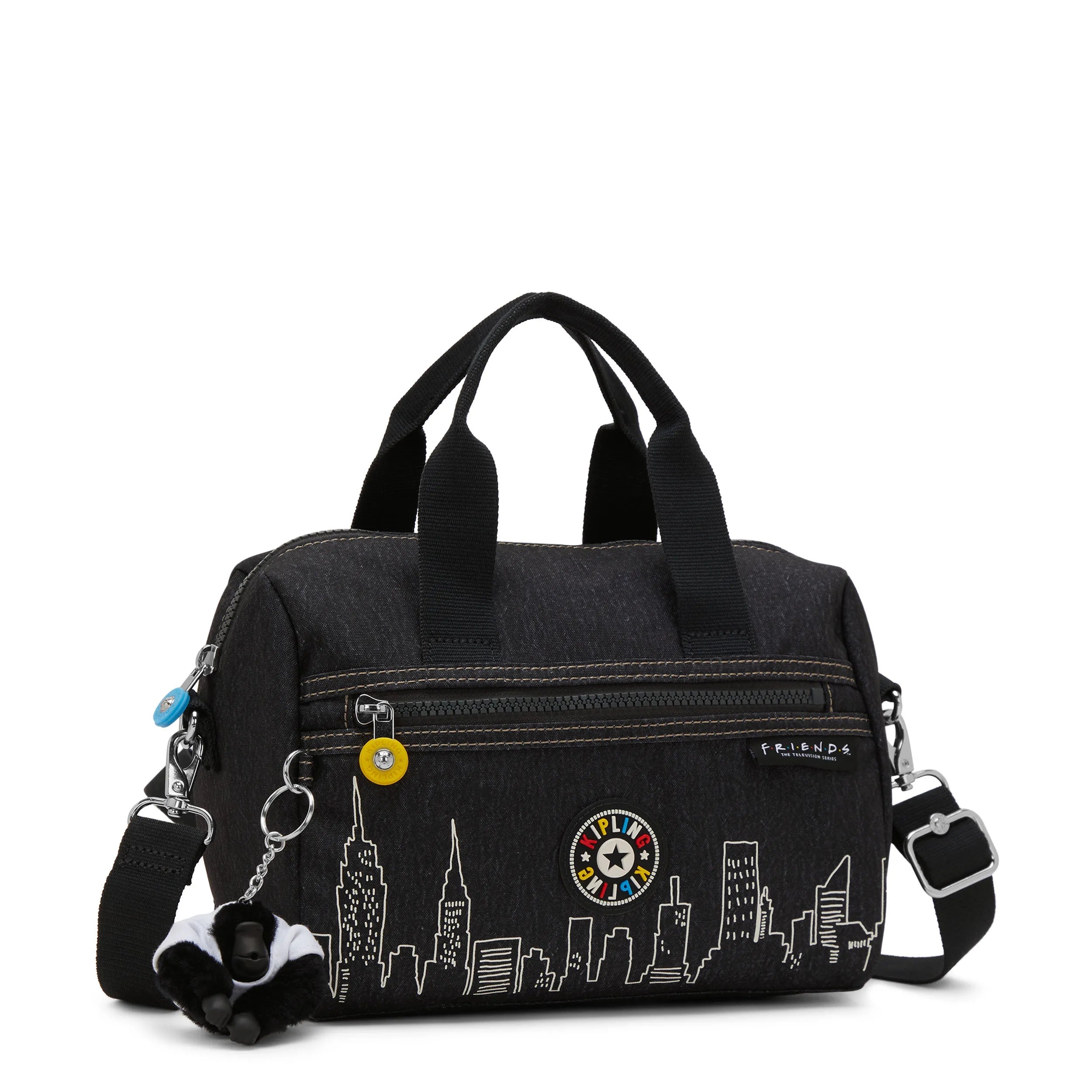 Friends Bina Medium Zip Shoulder Bag Skyline Black