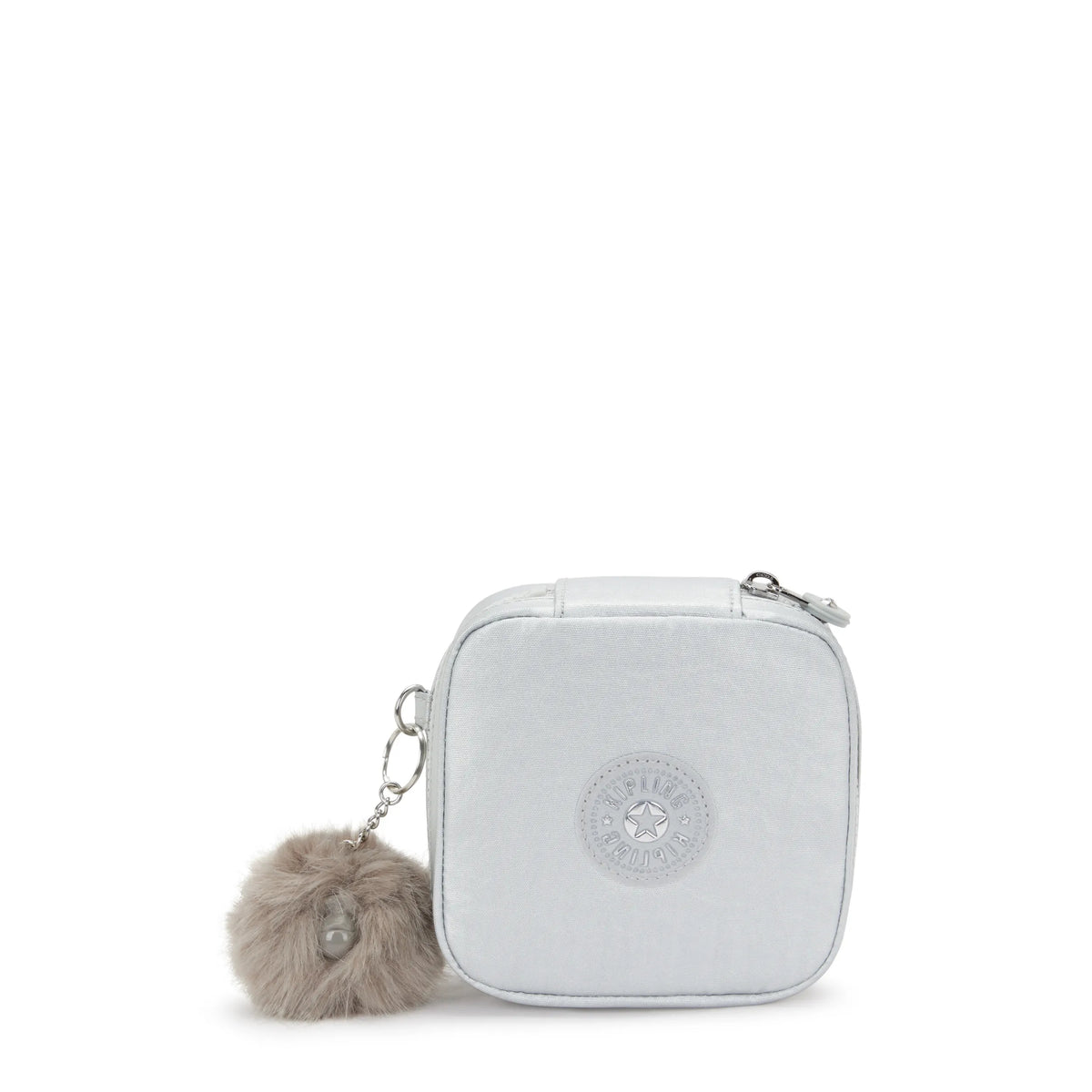 Luz Metallic Jewelry Pouch Platinum Metallic Print - 1