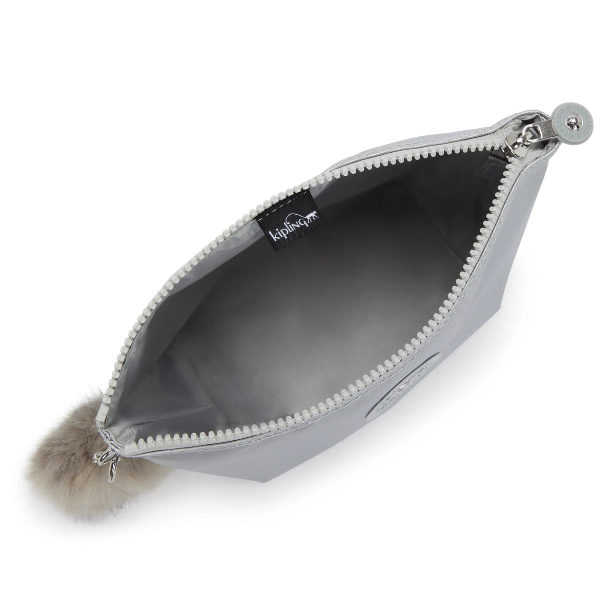 Shawna Large Metallic Pouch Platinum Metallic - 3