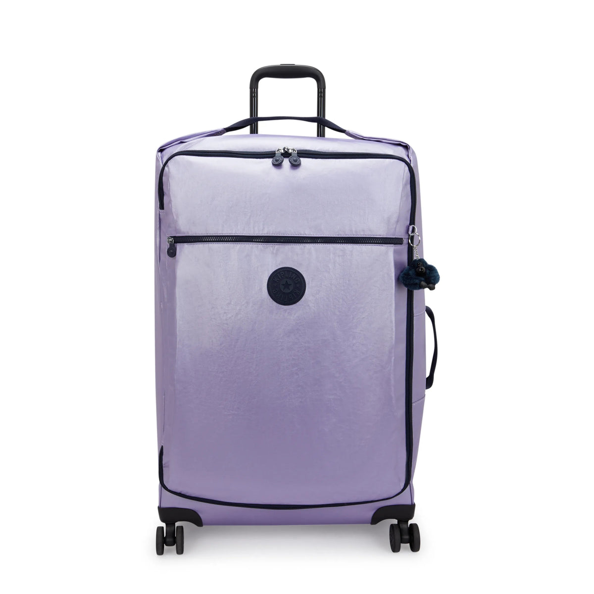 Darcey Large Metallic Rolling Luggage Lavendar Ice - view1