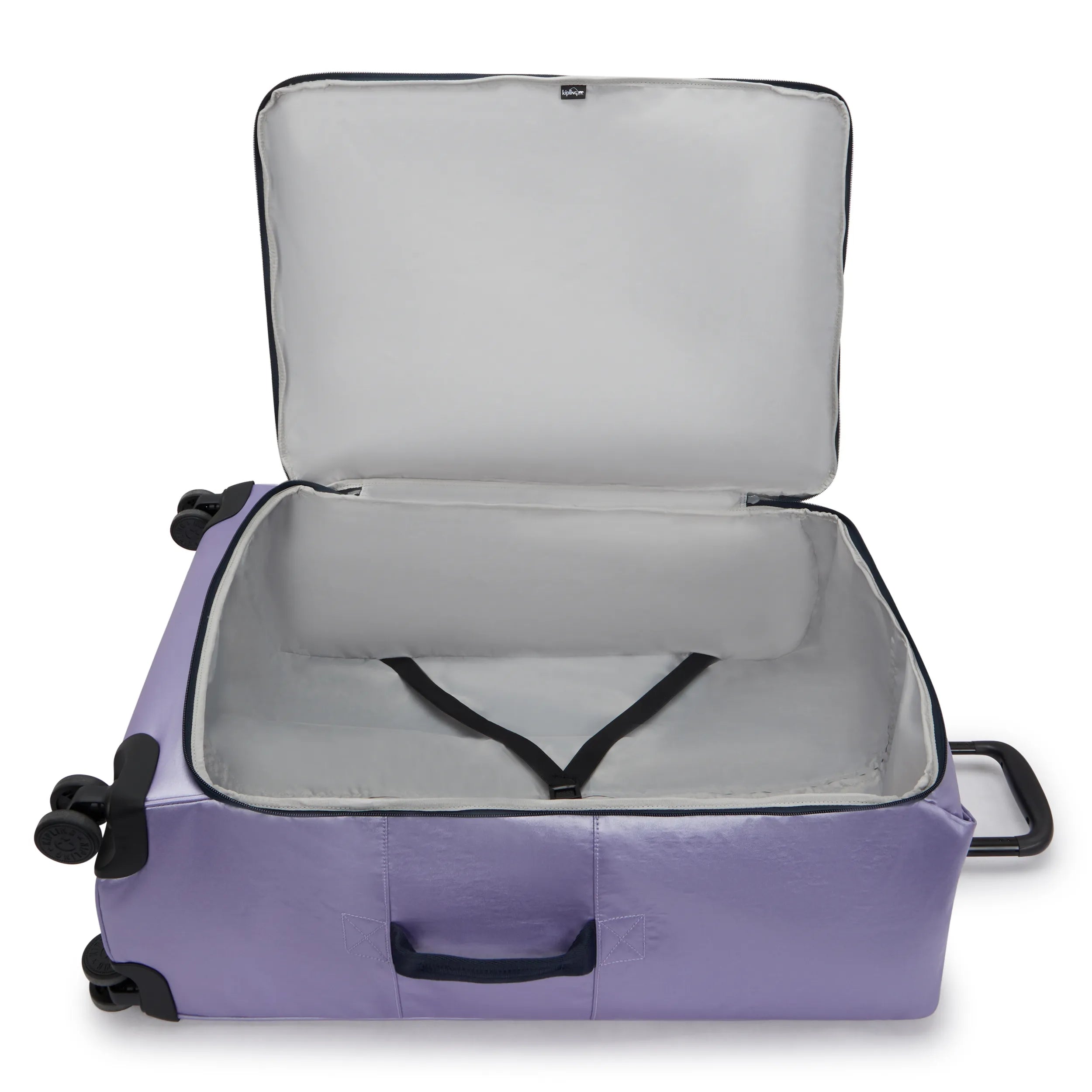 Darcey Large Metallic Rolling Luggage - Lavendar Ice