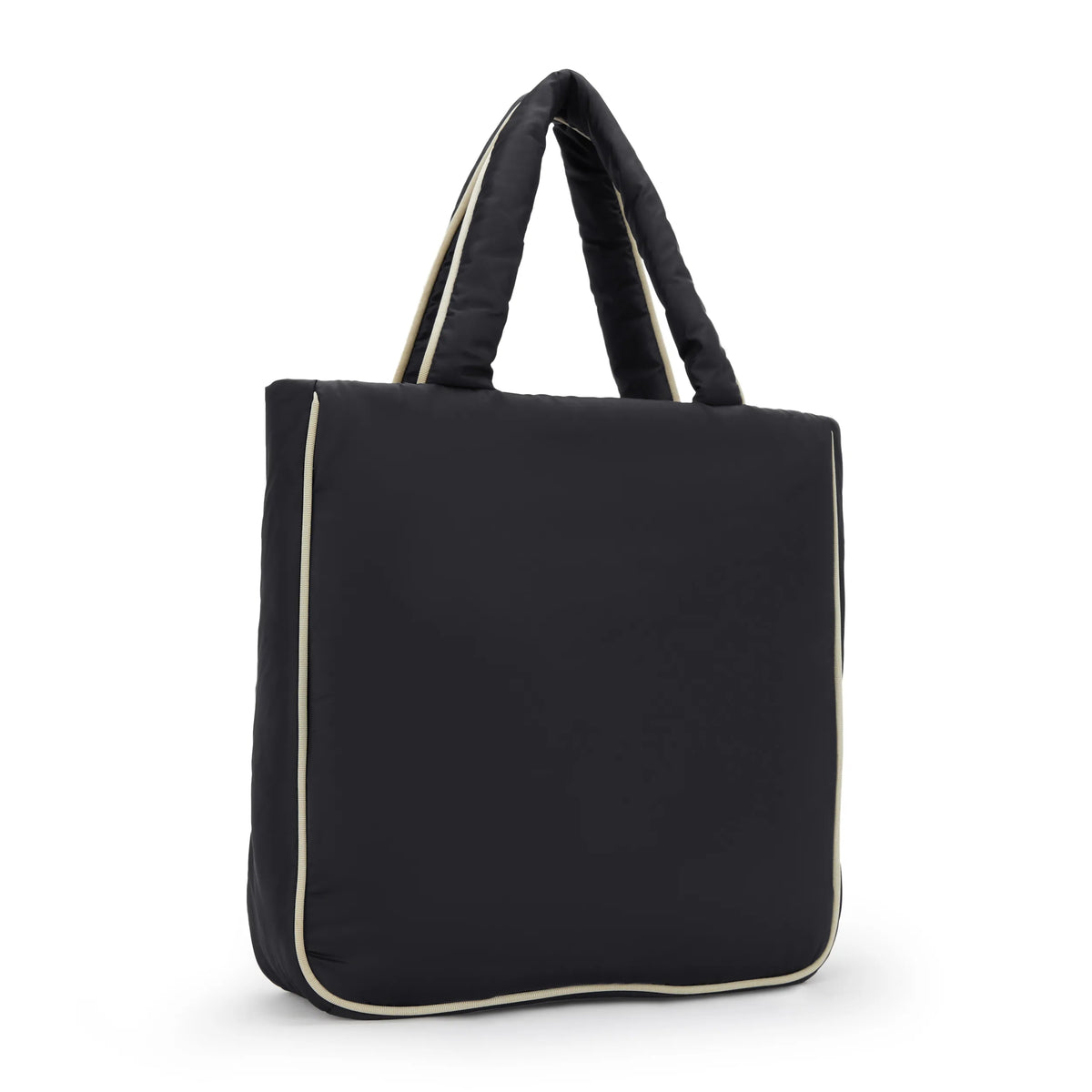 Jamil Puffed 13" Laptop Tote Bag Onyx Black Puff - 2